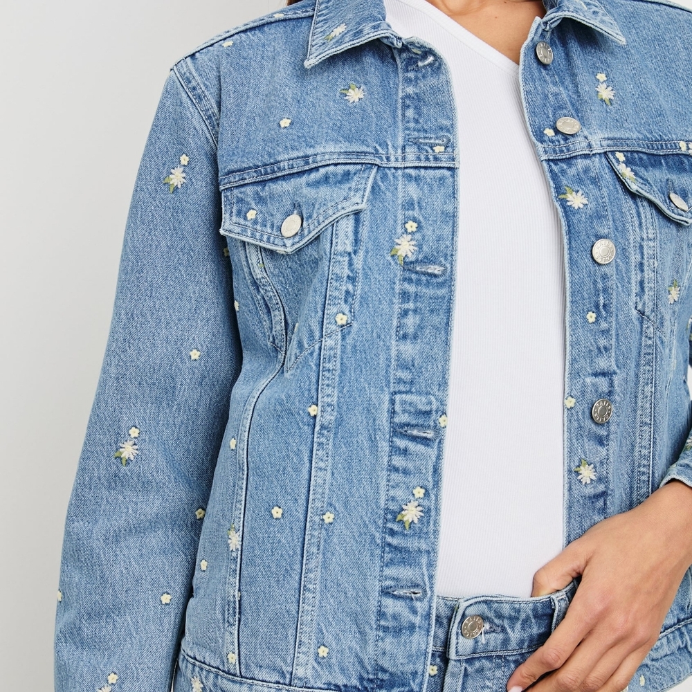 Rails Mulholland Jacket Indigo Floral Size XS